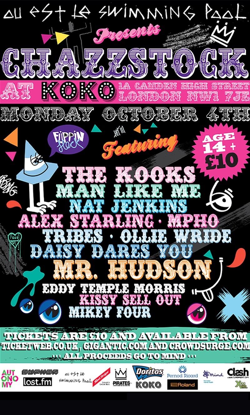Ou Est Le Swimming Pool presents CHAZZSTOCK at Koko